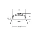 Brumberg LED Einbaustrahler-Set dim2warm inkl. Konverter, IP20, eckig, 230V, 6W 1800-3000K 460lm 38°, schwenkbar 30°, Alu matt