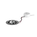 LED-Einbaustrahler TIRREL-R, IP20, rund, 230V AC, 6W 3000K 680lm 38°, schwenkbar, dimmbar (Rundkonverter), chrom