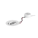 LED-Einbaustrahler TIRREL-R, IP20, rund, 230V AC, 6W 3000K 680lm 38°, schwenkbar, dimmbar (Rundkonverter), weiß