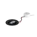 LED-Einbaustrahler TIRREL-R, IP20, rund, 230V AC, 6W 3000K 680lm 38°, schwenkbar, dimmbar (Rundkonverter), schwarz