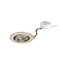 recessed spotlight TIRREL-R LED DIM ROUND-CONVERTER round, swivelling IP20, glossy, transparent dimmable