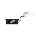 LED-Einbaustrahler TIRREL-S, IP20, eckig, 230V AC, 6W 3000K 680lm 38°, schwenkbar, dimmbar (Rundkonverter), schwarz