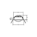 LED Einbau-Downlight-Set BB09 mit rund-Konverter, IP20, V4A, 230V, 6W 3000K 640lm 38°, dimmbar
