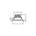 Brumberg recessed luminaire, glossy, white  6W 680lm 3000K 20-40° 20-40° CRI 80-89