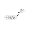 LED-Einbaustrahler 230 V AC, 50 Hz, 7 W, 3000K, weiß