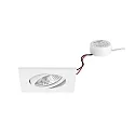 LED-Einbaustrahler 230 V AC, 50 Hz, 7 W, 3000K, weiß