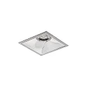 LED Einbaudownlight APOLLO MIDI, 55°, 14,5W, 1869lm, IP20, 230V, CRI > 90, quadratisch, 3000K, silber