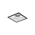 LED Einbaudownlight APOLLO MIDI, 55°, 14,5W, 1869lm, IP20, 230V, CRI > 90, quadratisch, 3000K, schwarz