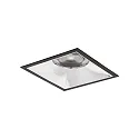 LED Einbaudownlight APOLLO MEGA, 55°, 24,5W, 3202lm, IP20, 230V, CRI > 90, quadratisch, 4000K, schwarz