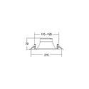 Brumberg LED Einbaudownlight DIOS MINI, 56°, 11W, 4000K, 1417lm, IP20, 230V AC, 50 Hz, CRI > 80, rund, silber