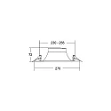 LED Einbaudownlight DIOS MAXI, 60°, 20,5W, 4000K, 2604 lm, IP20, 230V AC, 50 Hz, CRI > 80, rund, silber