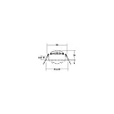Brumberg LED Einbaustrahler-Set ABACO, IP44, eckig, 8.3 x 8.3cm, 8W 3000K 1010lm 36°, schwenkbar, dimmbar (DALI), Nickel matt
