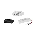 LED-Einbaustrahler TIRREL-R, IP20, rund, 230V AC, 6W 3000K 680lm 38°, schwenkbar, mit AB, DALI dimmbar, weiß