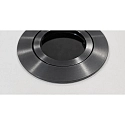 Brumberg LED-Einbaustrahler TIRREL-R, IP20, rund, 230V AC, 6W 3000K 680lm 38°, schwenkbar, mit AB, DALI dimmbar, vinylschwarz