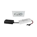 LED-Einbaustrahler TIRREL-S, IP20, eckig, 230V AC, 6W 3000K 680lm 38°, schwenkbar, mit AB, DALI dimmbar, weiß