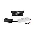 LED-Einbaustrahler TIRREL-S, IP20, eckig, 230V AC, 6W 3000K 680lm 38°, schwenkbar, mit AB, DALI dimmbar, schwarz