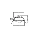 Brumberg Recessed LED spot set BB03 incl. DALI-converter + connection box, IP20, round, 230V, 6W 3000K 640lm 38°, swivelling, white