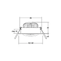 Brumberg LED-Einbaustrahler 230 V AC, 50 Hz, 7 W, 40°, 3000 K, 680 lm, quadratisch, schwenkbar