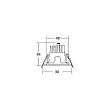 Brumberg LED Einbaudownlight APOLLO MICRO, 55°, 6,4W, 783lm, IP20, 230V AC, CRI > 90, rund, 3500K, schwarz