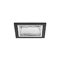 LED Einbaudownlight APOLLO MINI, 55°, 9,4W, 1216lm, IP20, 230V, CRI > 90, quadratisch, 3000K, schwarz