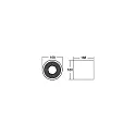 Brumberg LED Aufbau-Downlight APOLLO MIDI, Ø 16.8cm, Reflektor glatt, CRi >90, UGR <19, DALI, 14.5W 3000K 55°, weiß