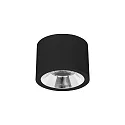 LED Aufbau-Downlight APOLLO MAXI, Ø 20.8cm, Reflektor glatt, CRi >90, UGR <19, schaltbar, 20.5W 4000K 55°, schwarz