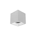 LED Aufbau-Downlight APOLLO MAXI, 20.8x20.8cm, Reflektor glatt, CRi >90, UGR <19, DALI, 20.5W 3000K 55°, silber