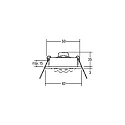 Brumberg Recessed loudspeaker 3/4W, 20 Ohm, round, DA Ø 6.8cm, IP20, swivelling, matt titanium