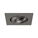 Decken-Einbau-Lautsprecher SINDEE-R, IP20, quadratisch, 3/4W, 20 Ohm, rund, DA Ø 6.8cm, IP20, schwenkbar, titan matt