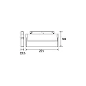 Brumberg LED Schienen-Lichtbalken PEPA LINEAR TILT LENS, 48V DC, CRi >90, UGR <13, DALI-2 dimmbar, neigbar, 22.3cm, 9.5W 3000K 24°