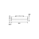 Brumberg LED Schienen-Lichtbalken PEPA LINEAR TILT LENS, 48V DC, CRi >90, UGR <13, DALI-2 dimmbar, neigbar, 33.1cm, 14.6W 3000K 24°