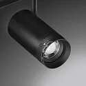 track spot PEPA RONDO 25°-55° / 16W cylindrical, DALI controllable, focusable IP20, black matt dimmable