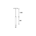 Brumberg LED Schienen-Pendelleuchte PEPA PEN, 48V DC, 10W 3000K 24°, CRi >90, UGR<19, DALI-2 dimmbar