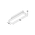 Brumberg 3-phase spot BALI MINI S 97°/91° DALI-2 - 29.4CM rotatable, DALI controllable, with lens optics IP20, white matt dimmable