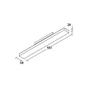 Brumberg 3-phase spot BALI MIDI AS 75°/76° DALI-2 - 58.7CM rotatable, DALI controllable, with lens optics IP20, black matt dimmable