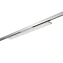 3-phase spot BALI MAXI DA-WB 96°/83° DALI-2 - 88CM rotatable, DALI controllable, with lens optics IP20, silver matt dimmable