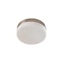 Wand- und Deckenleuchte IDA, IP44, Ø 23.5cm, 2x E27, Nickel matt / Opalglas