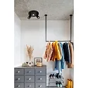 Brumberg Deckenstrahler TAGES, 3-flammig, rund, 3x GU10, dreh- / schwenkbar, Aluminium, strukturschwarz