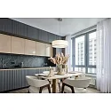 Pendelleuchte TIM Ø 50cm, 3x E27, Stahl / Stoff, Nickel matt, Schirm creme