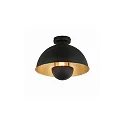 Deckenleuchte PIERIS, indirekt, Ø 31cm, E27 max. 15W, strukturschwarz / strukturgold