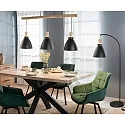 Brumberg pendant luminaire BRENTHIS 3 flames, large E27 IP20, wood, black dimmable