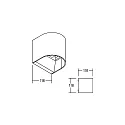 Brumberg Outdoor LED Wandleuchte, IP54, rund, 230V AC, Up/Down, 10W 3000K 800lm, Alu / Acryl, Strukturschwarz