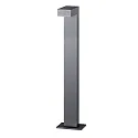 LED-Pollerleuchte LANTERN, IP65, Down, schaltbar, inkl. 50cm Anschlussleitung, strukturgraphit, 80cm, 9W 3000K 520lm 71°