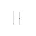 Brumberg LED Außenwandleuchte RICO, IP65 IK06, indirekt, 230V AC, CRi >90, graphit / opal, schaltbar, 124cm, 20W 3000K