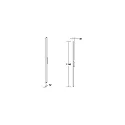 Brumberg LED Außenwandleuchte RICO, IP65 IK06, indirekt, 230V AC, CRi >90, graphit / opal, schaltbar, 174cm, 28W 3000K