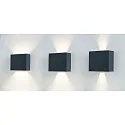 Brumberg Outdoor LED Wandanbauleuchte MARIBO Up/Down, 100°, 2x3,7W, 3000K, 424lm, IP54, strukturgraphit