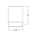 Brumberg Outdoor LED Deckenanbauleuchte BLOKK, 30°, 10W, 3000K, 635lm, IP65, quadratisch, strukturgraphit