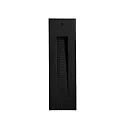 Brumberg Outdoor LED Wand-Einbauleuchte CASANDRA, IP65, 25.5 x 7.6cm, 230V AC, 4W 3000K 180lm, schaltbar, strukturschwarz