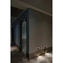 Brumberg Outdoor LED Wand-Einbauleuchte CASANDRA, IP65, 25.5 x 7.6cm, 230V AC, 4W 3000K 180lm, schaltbar, strukturschwarz
