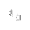 Brumberg LED Wallwasher, 33cm, 11W, IK08, CRI >80, IP66, titan / Glas transparent, 10|40°, 3500K
